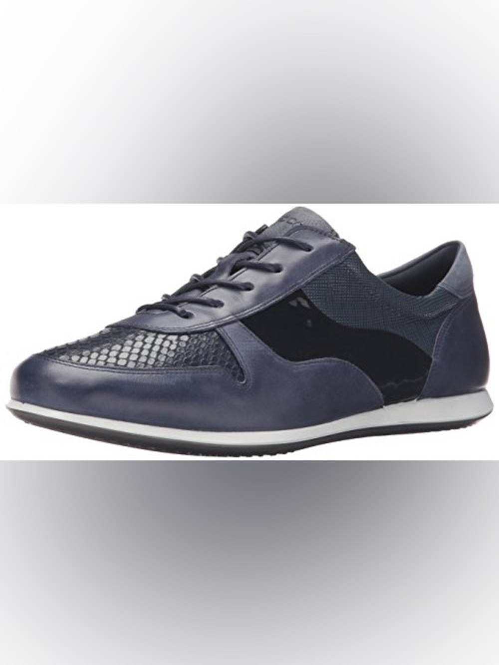 NWOB Ecco Touch Sneaker Womens black leather size 41(11)